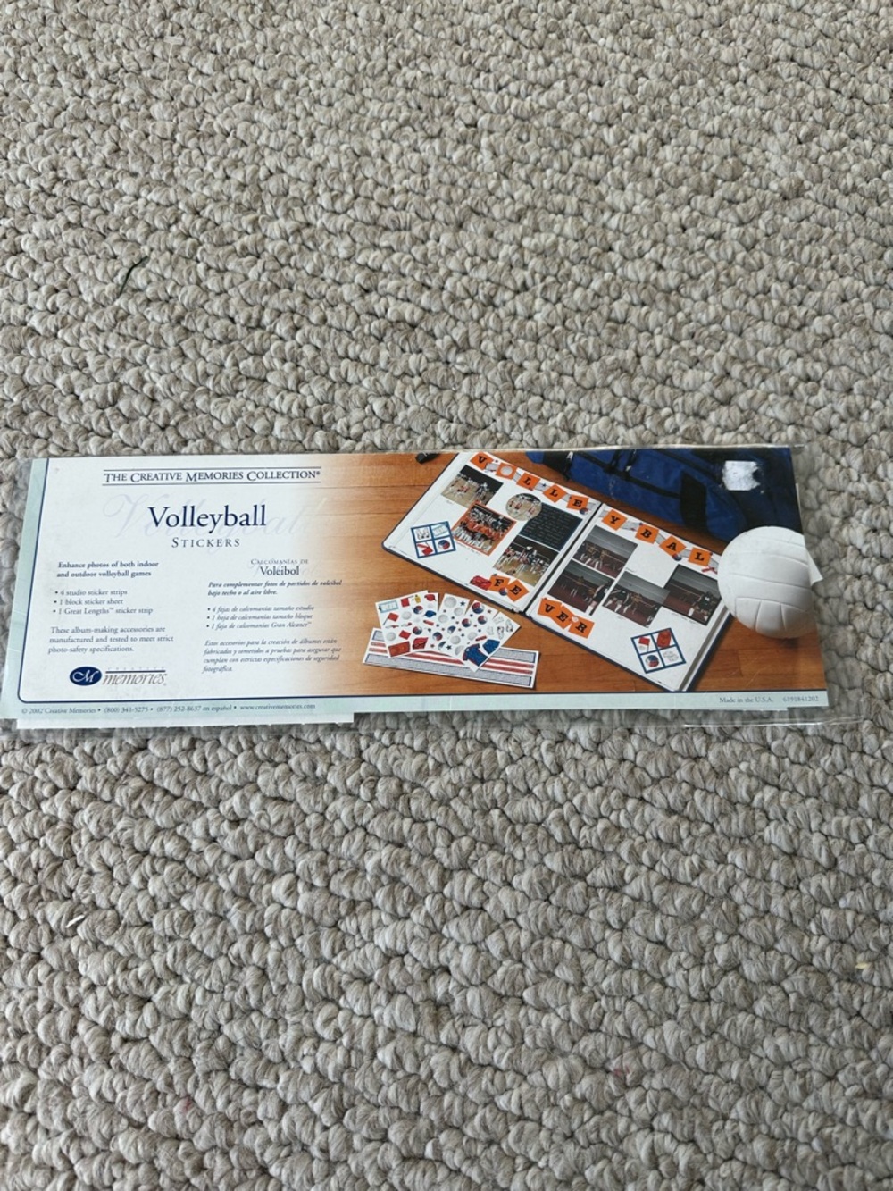 NIP Creative Memories Sports Scrapbooking Items-Basketball/Football/Volleyball - Picture 8 of 9